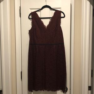 LOFT Never worn burgundy dress!